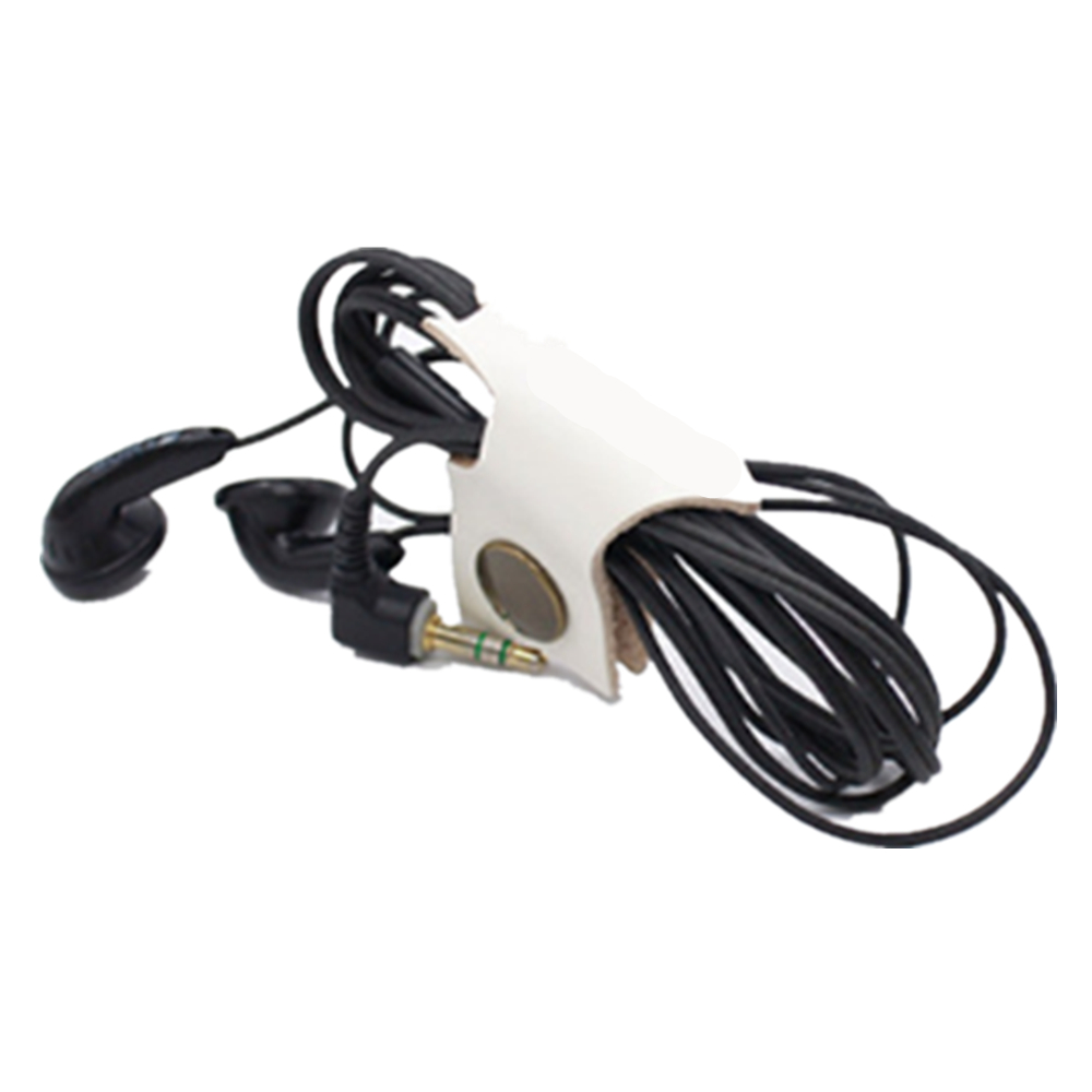 Bat Shape Leather Ear Bud Cable Organizer 2