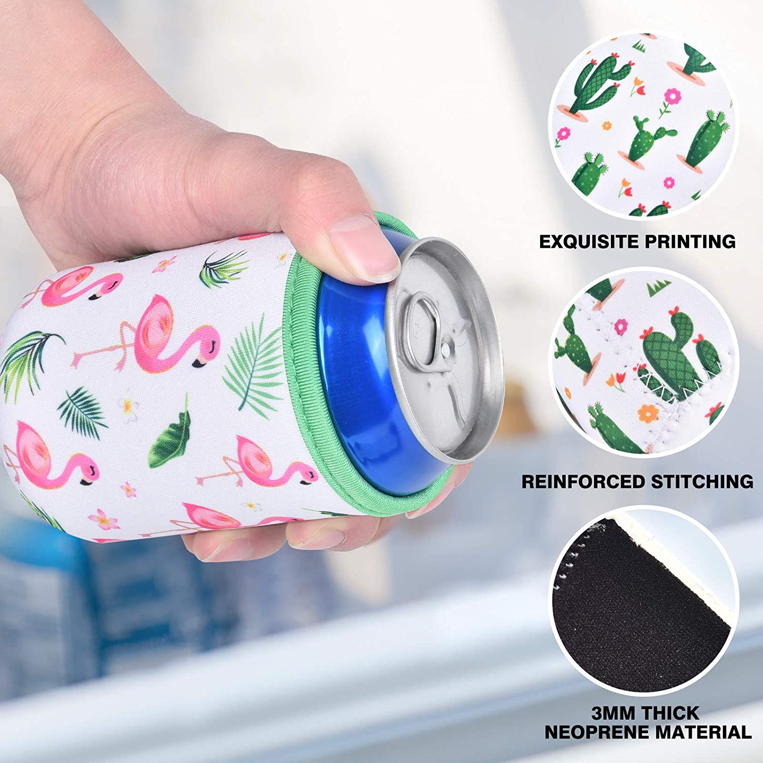 12oz Full Color Sublimation Can Cooler Sleeves w/1 Seam 6