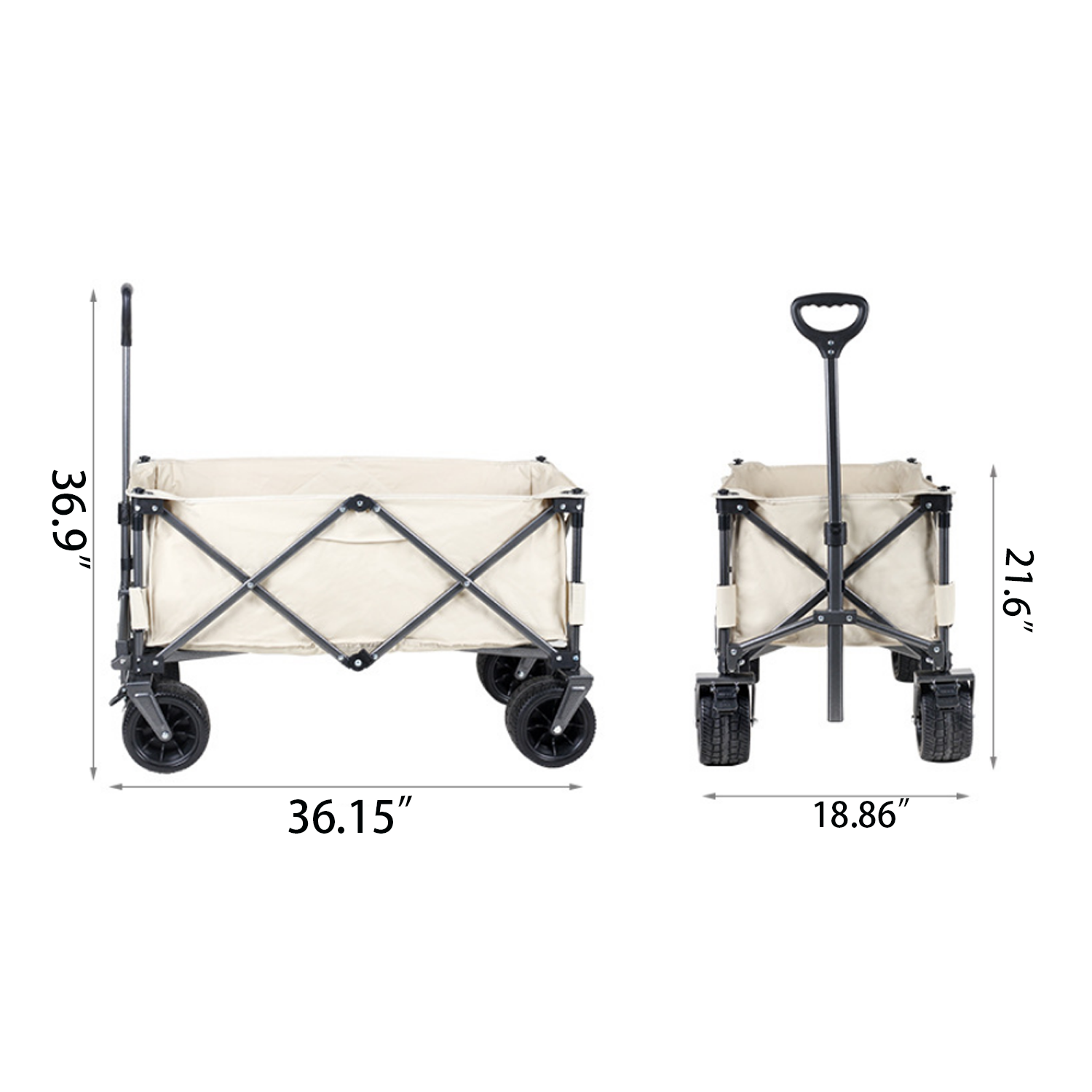 Heavy Duty Outdoor Camping Collapsible Folding Wagon 4