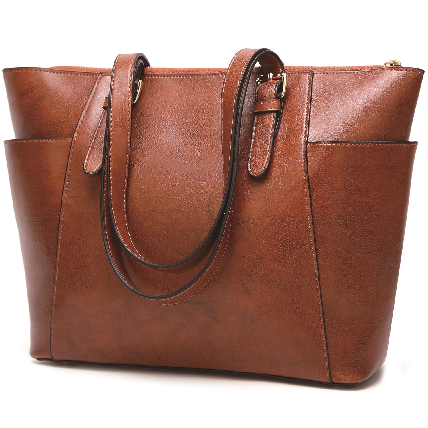 PU Leather Shoulder Handbags Large Hobo Tote Bag, custom tote bag with logo imprint 12