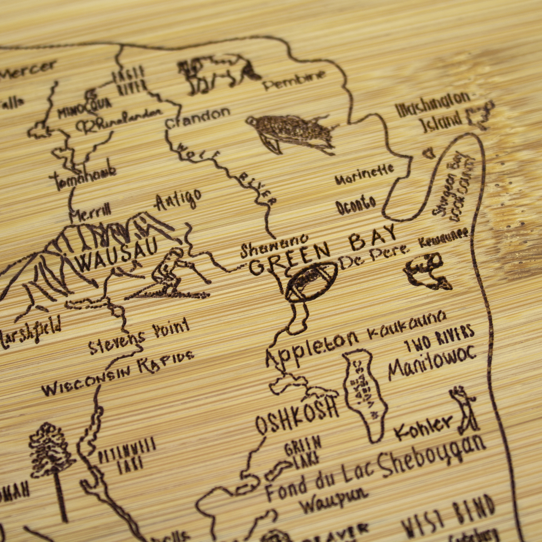 A Slice of Life Wisconsin Serving & Cutting Board 6