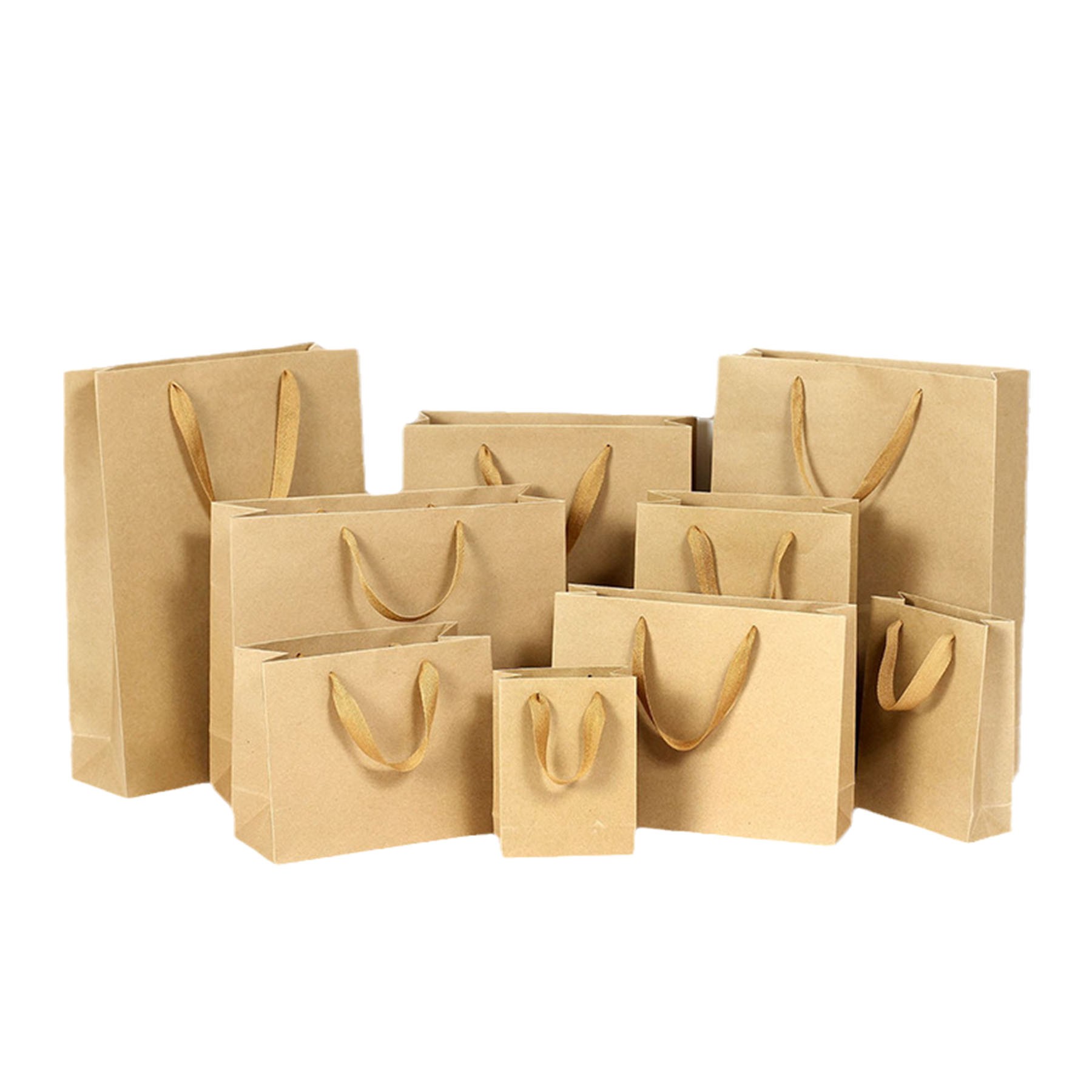 Customizable Thickened Kraft Paper Gift Tote Bag 5