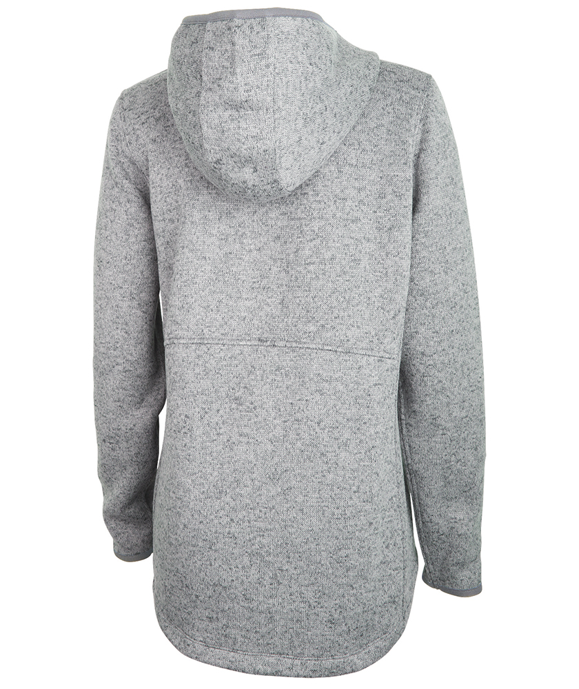 Women's Heathered Fleece Quarter Zip Hoodie 15