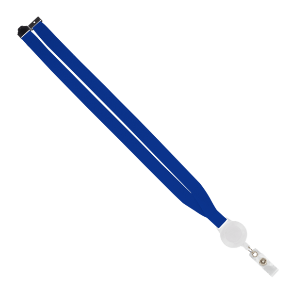 IMPORT 3/4" Polyester Lanyard with Retractable Badge Reel and IPH7 back of neck convenience release. 145