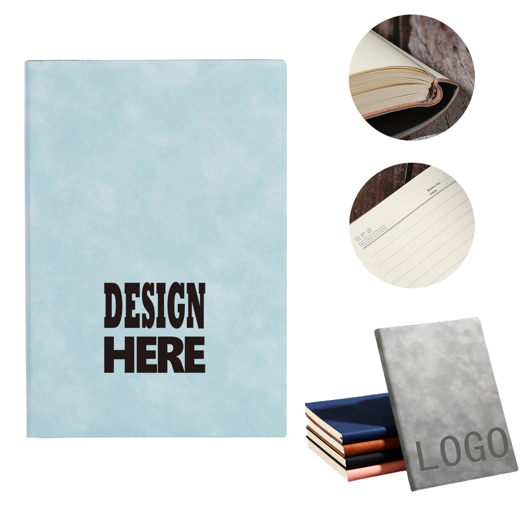 A5 Notebook with Soft Leather Cover 3