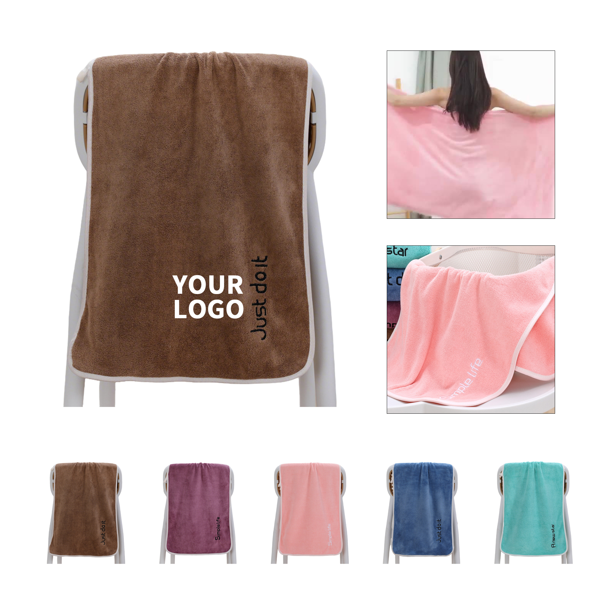Coral Fleece Towel 350 GSM 13.8" x 29.6" 3