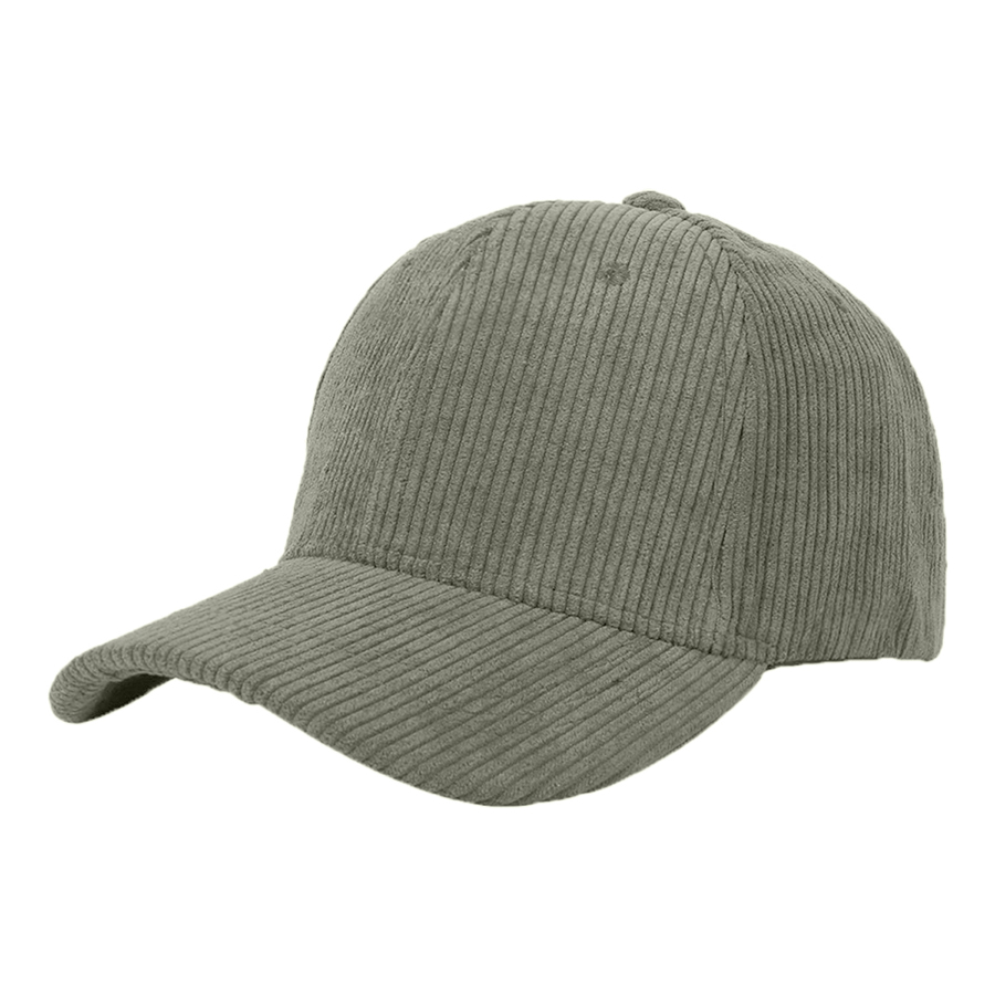 Stock Corduroy 6-Panel Structured Cap w/ Metal Buckle 63