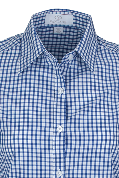 Women’s Easy-Care Gingham Check Shirt 46