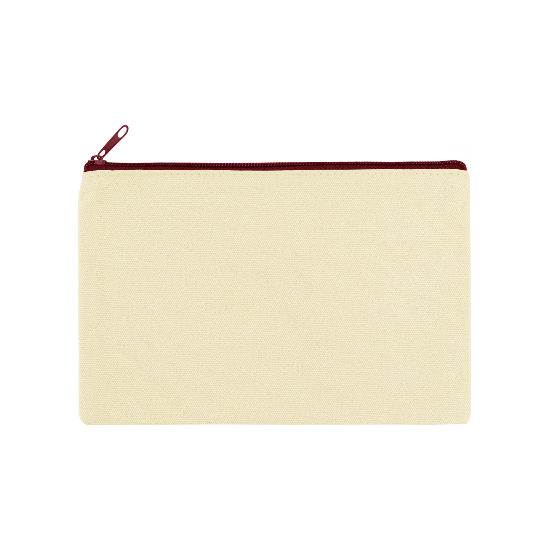 9" x 6" Cotton Canvas Zipper Pouch 10