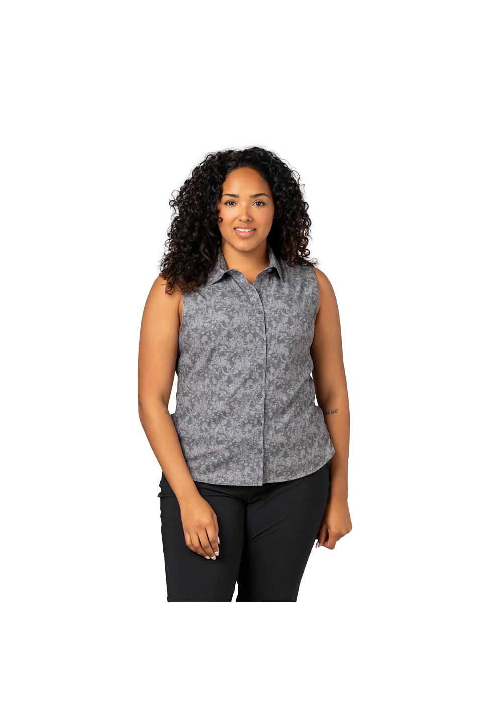 Storm Creek Women's Enthusiast 4-Way Stretch Printed Sleeveless Outdoor Shirt