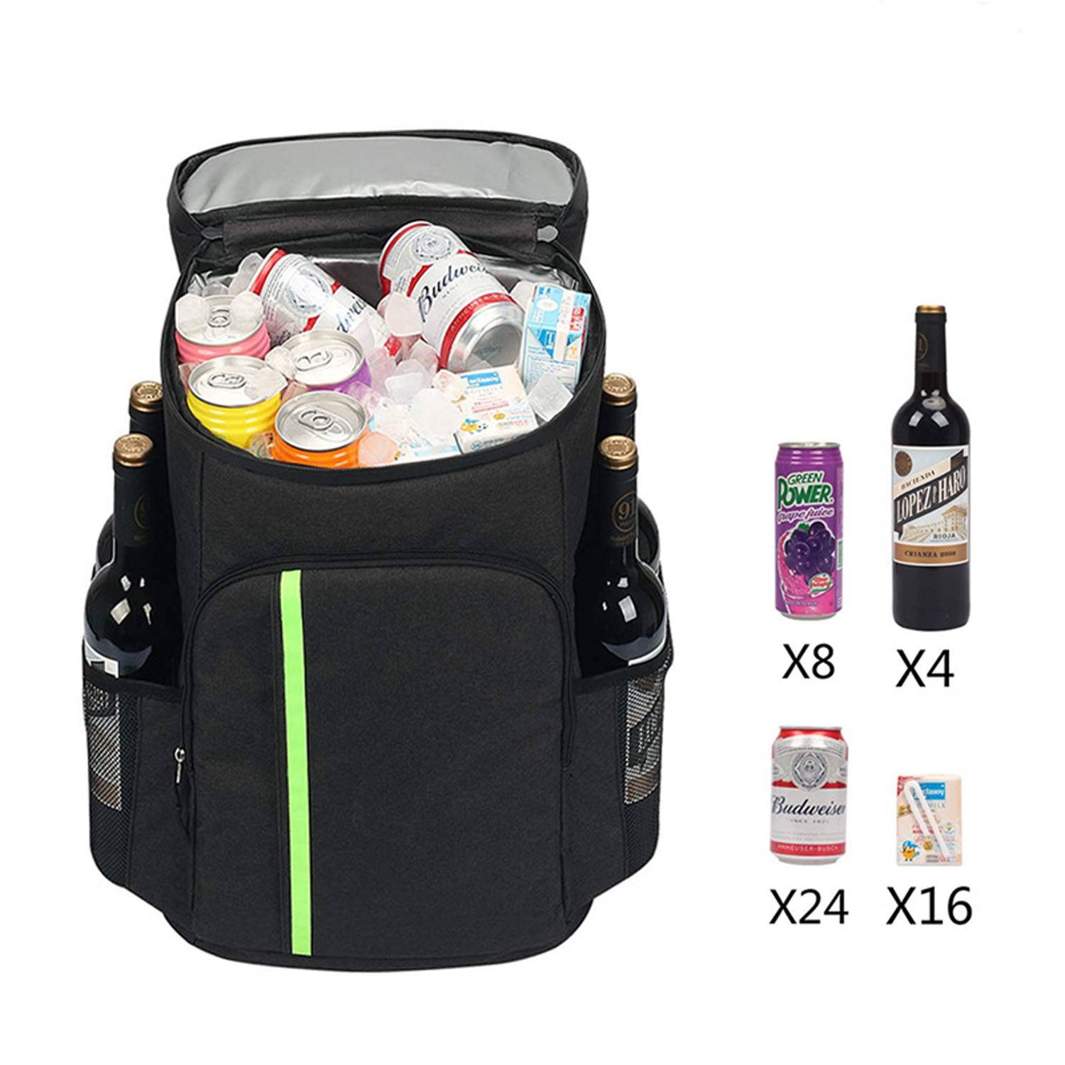 30-Can Insulated Cooler Backpack – Lightweight & Leak-Proof 4