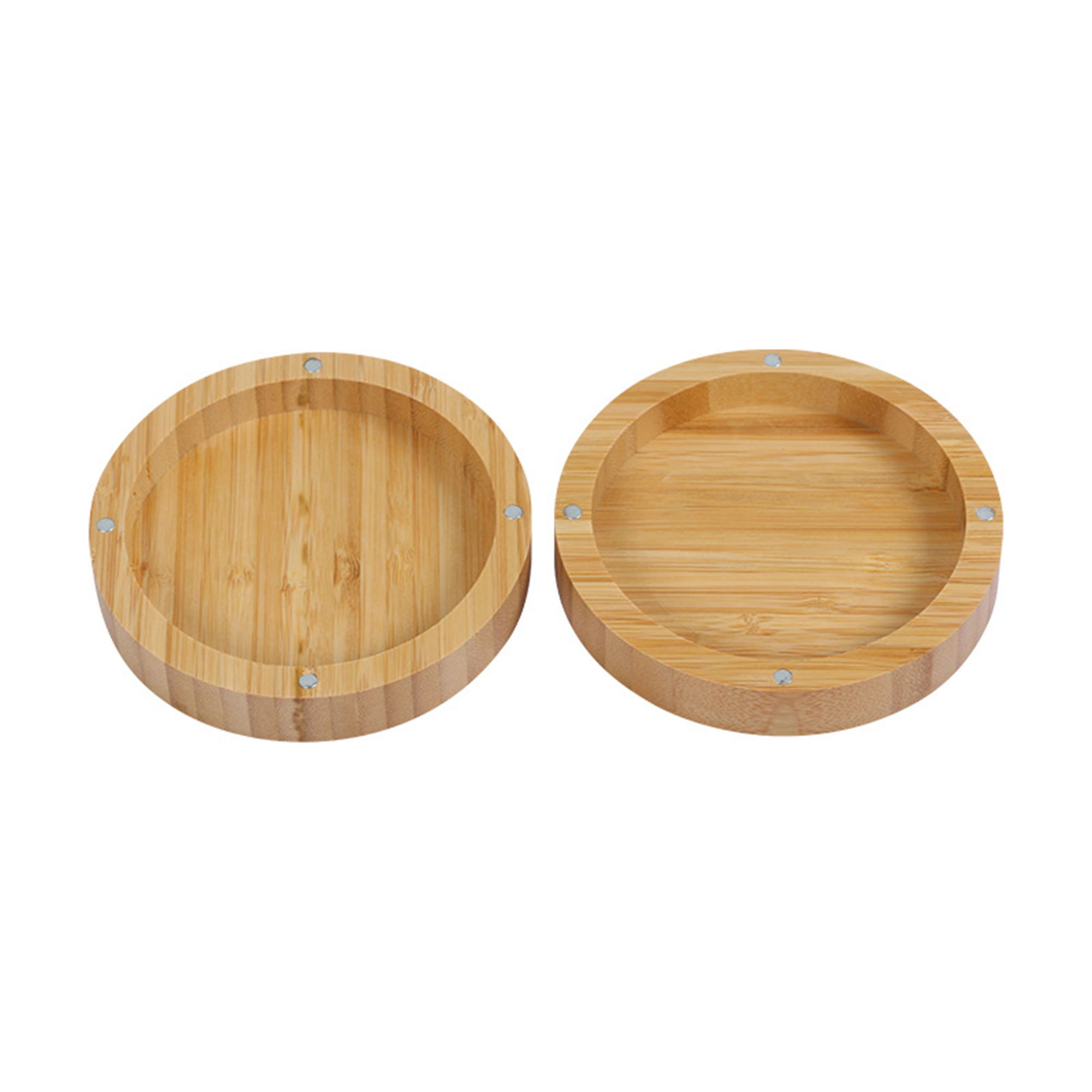 Bamboo Salt Rimmer Box With Magnetic Swivel Lid 5.5" 4