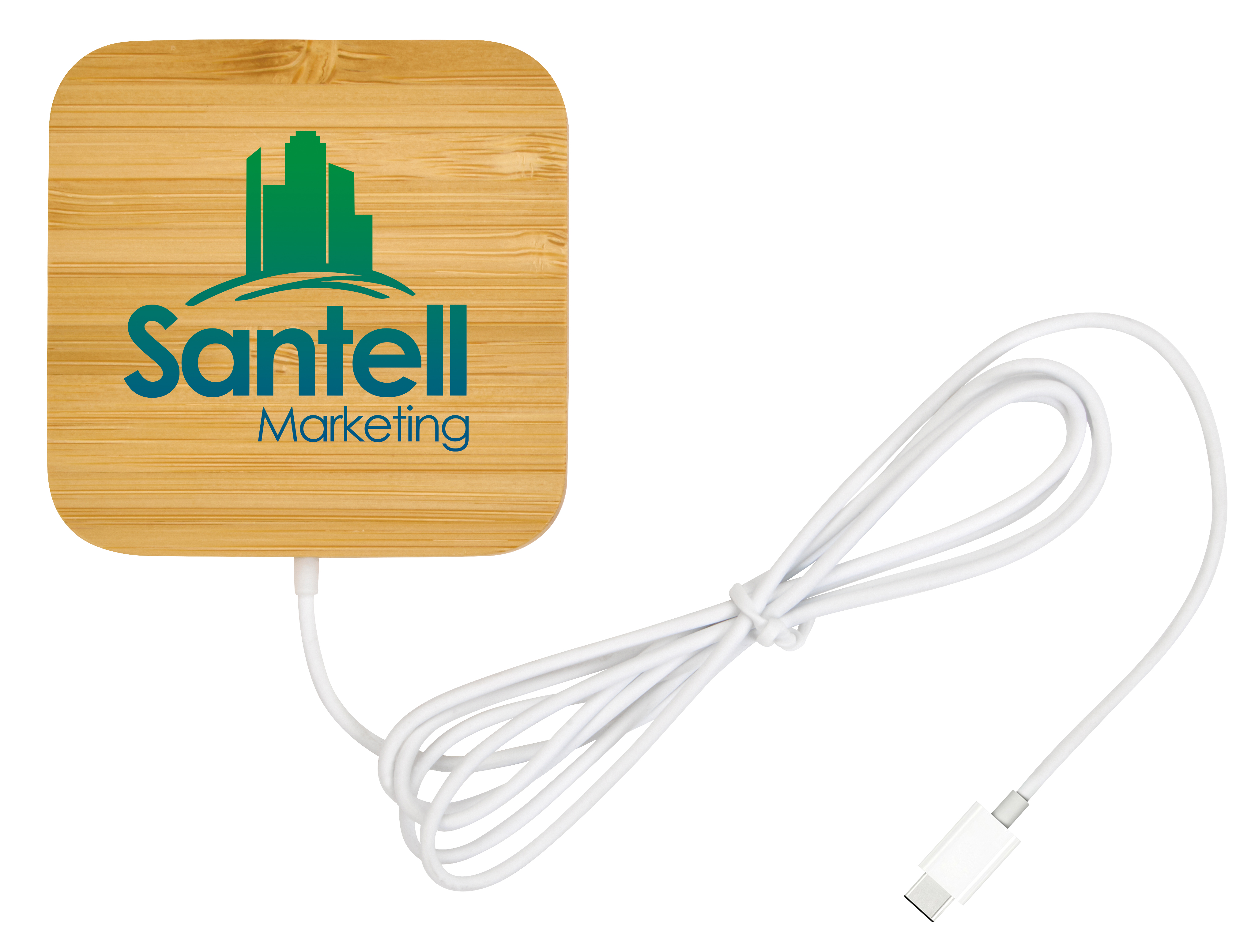 Good Value™ Bamboo Magnet-Hold 15W Wireless Charger 10