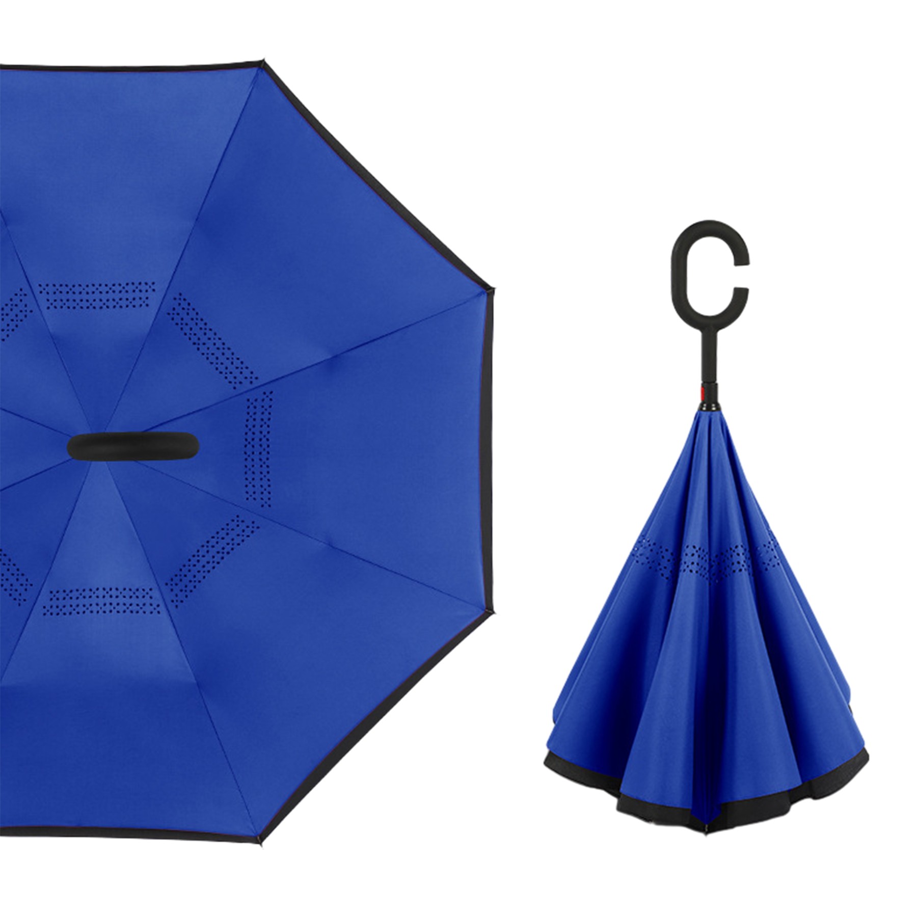 49 Inch Arc Inverted Reverse Umbrella W/C-Shape Handle 4