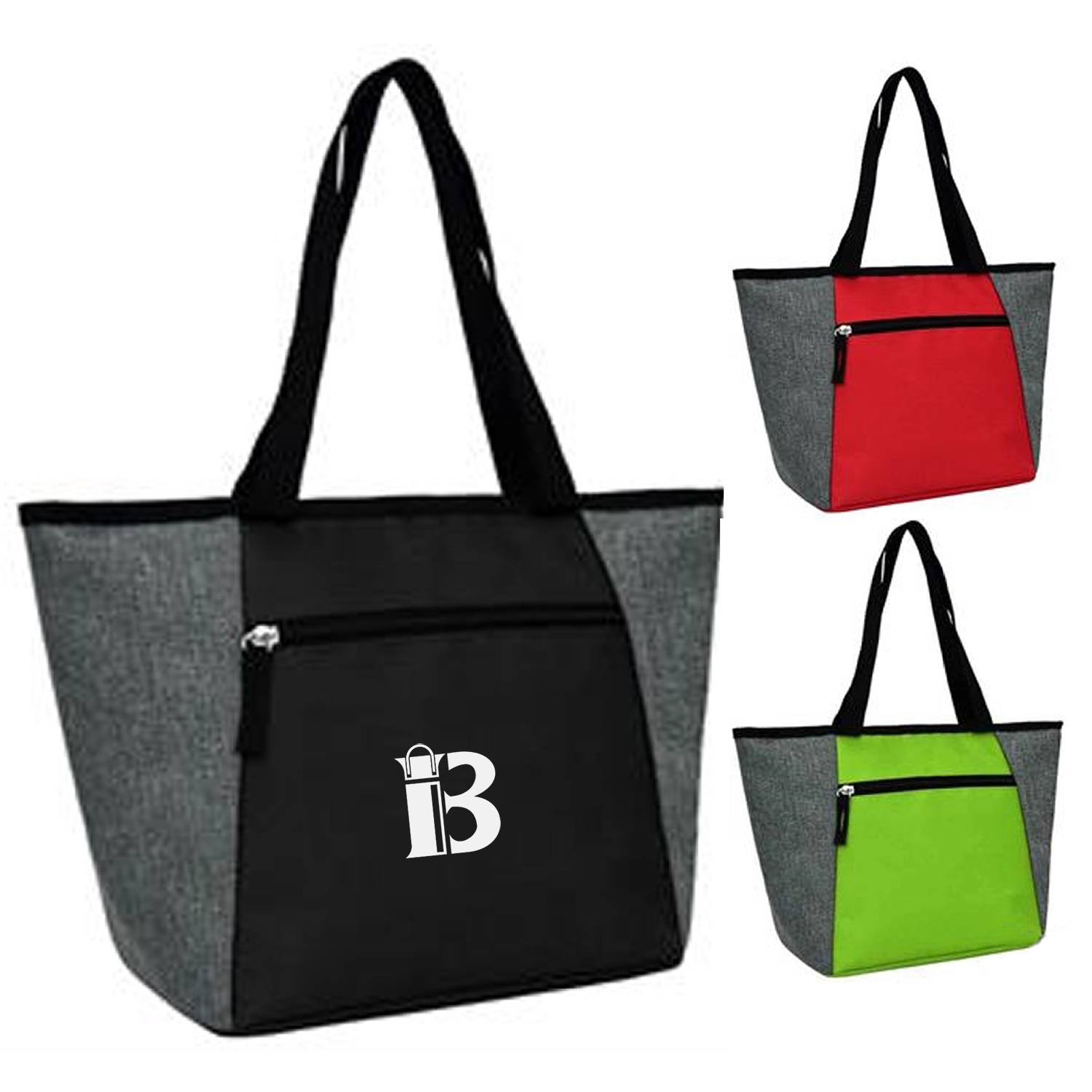12L Oxford Insulated Cooler Tote Bag w/ Zipper 1