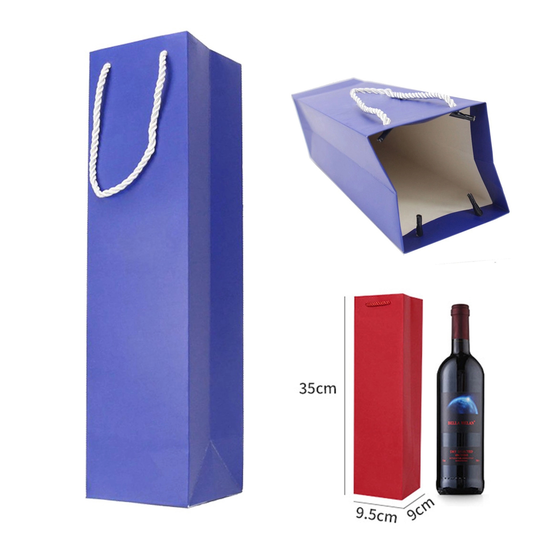 Single Bottle Wine Paper Bag 1