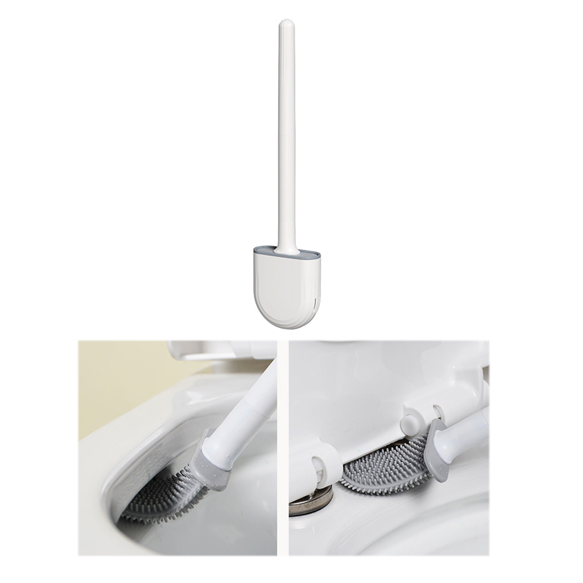 Mini Wall Mounting Toilet Brush and Holder Set 5