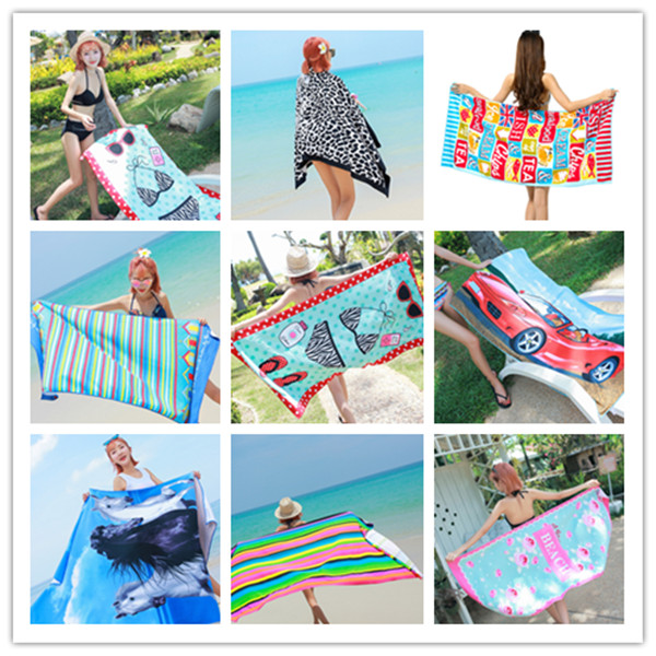 Digital printing polyester beach towel 2