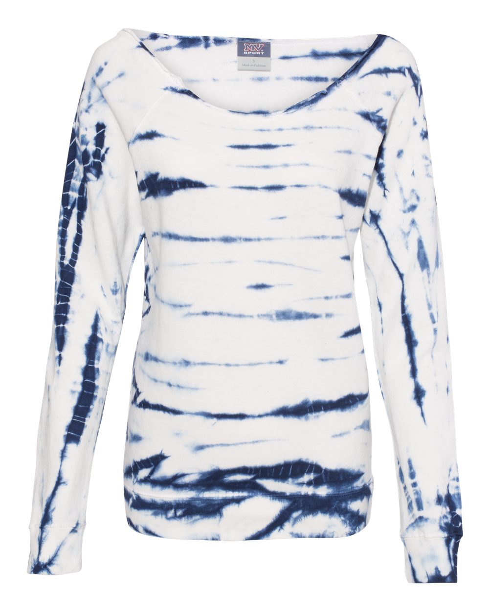 Women's French Terry Off-the-Shoulder Tie-Dyed Sweatshirt - W20173 11