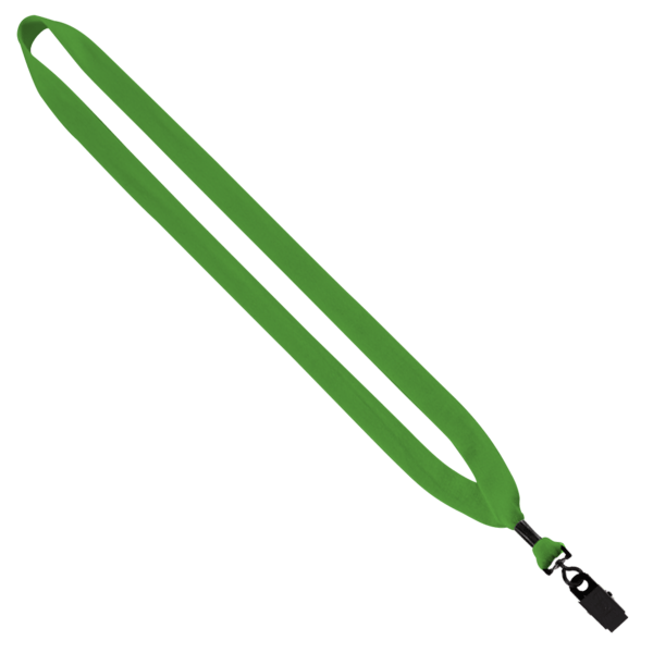 3/4" Cotton Lanyard with Metal Crimp & Bulldog Clip 2