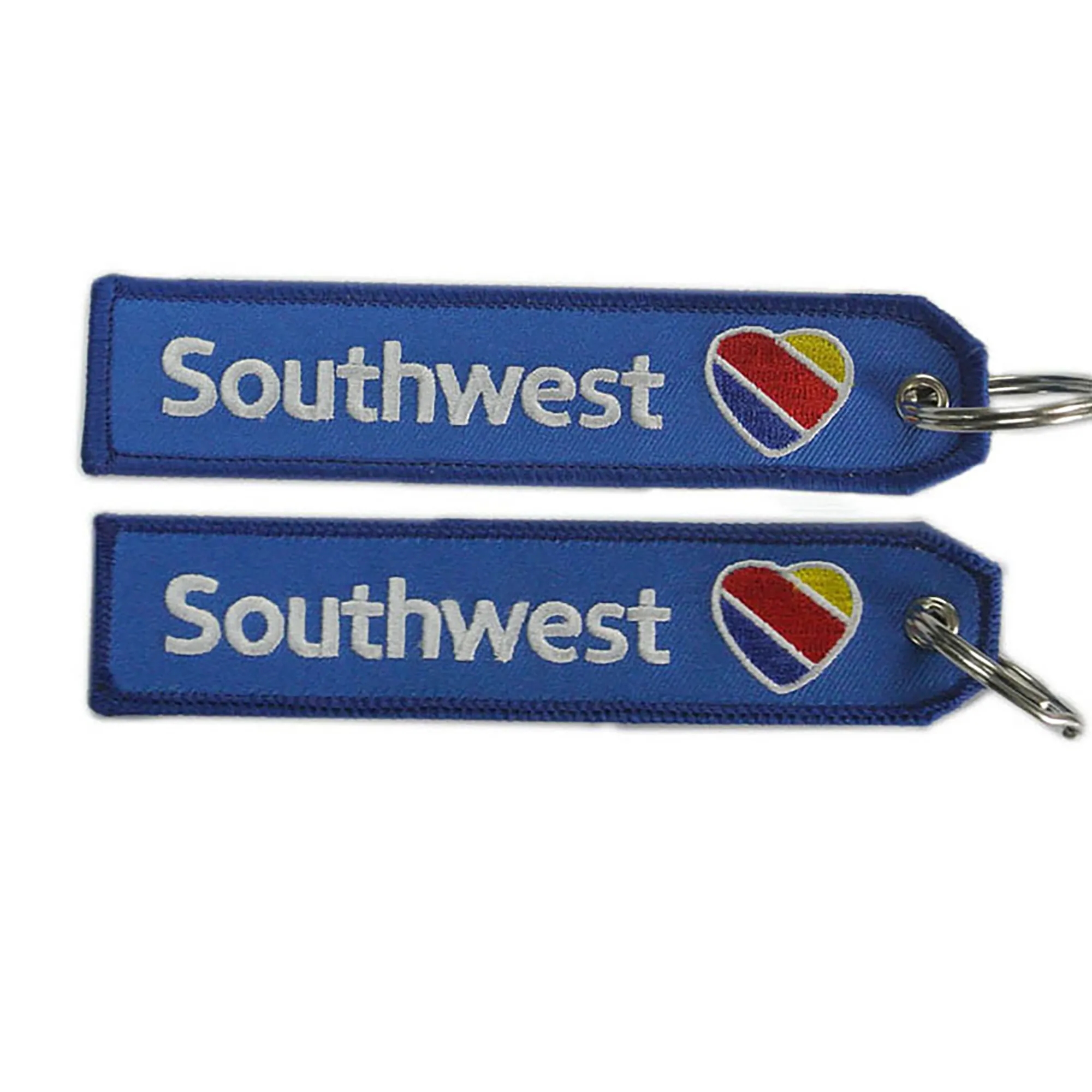 Embroidered Fabric Keychain Tag 2