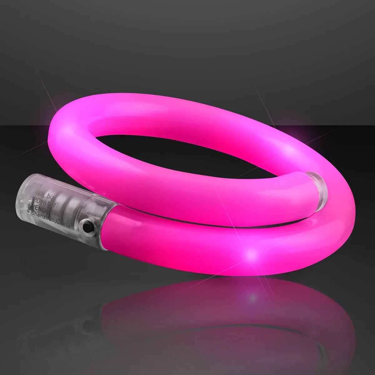 LED Light Up Flash Tube Bracelets - Single Colors 34
