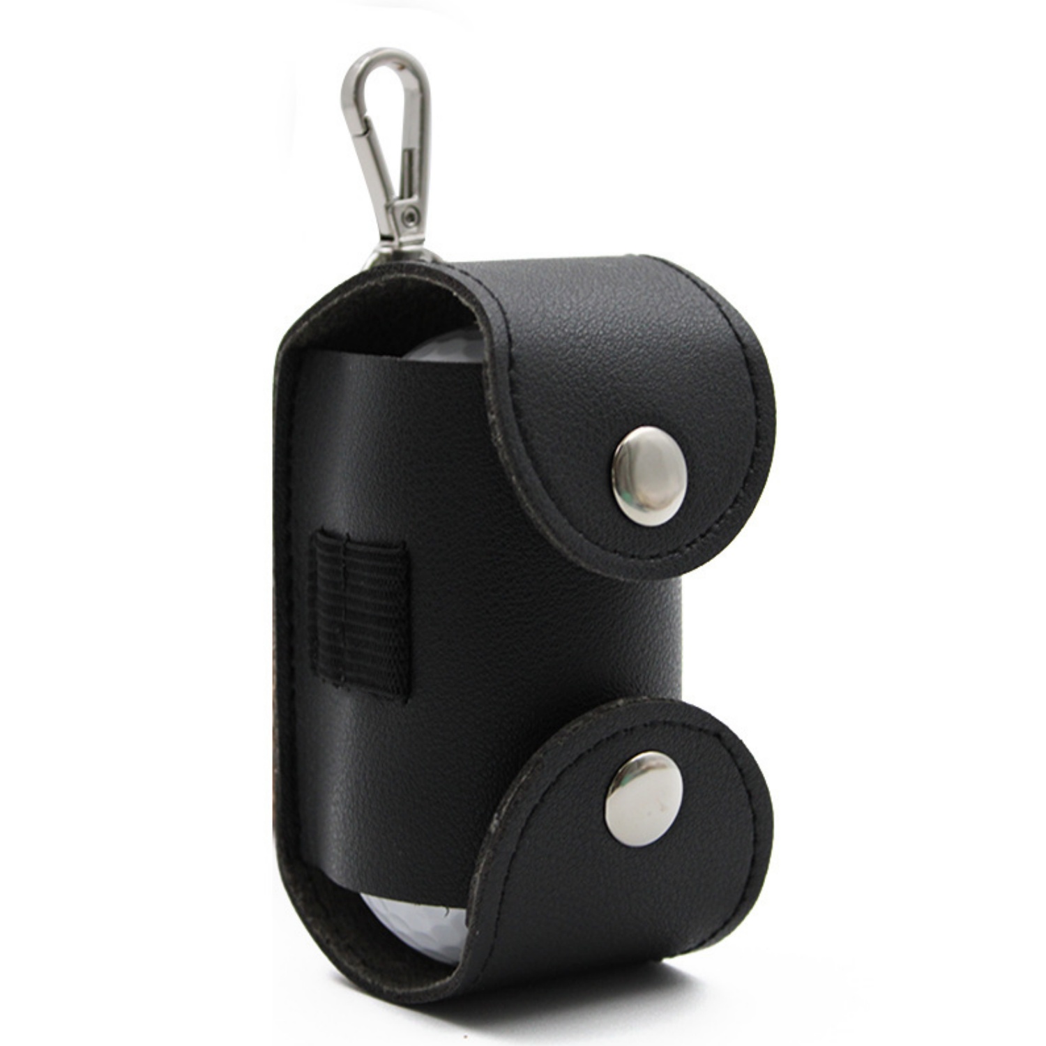 PU Leather Golf Ball Pouch with Clip 5