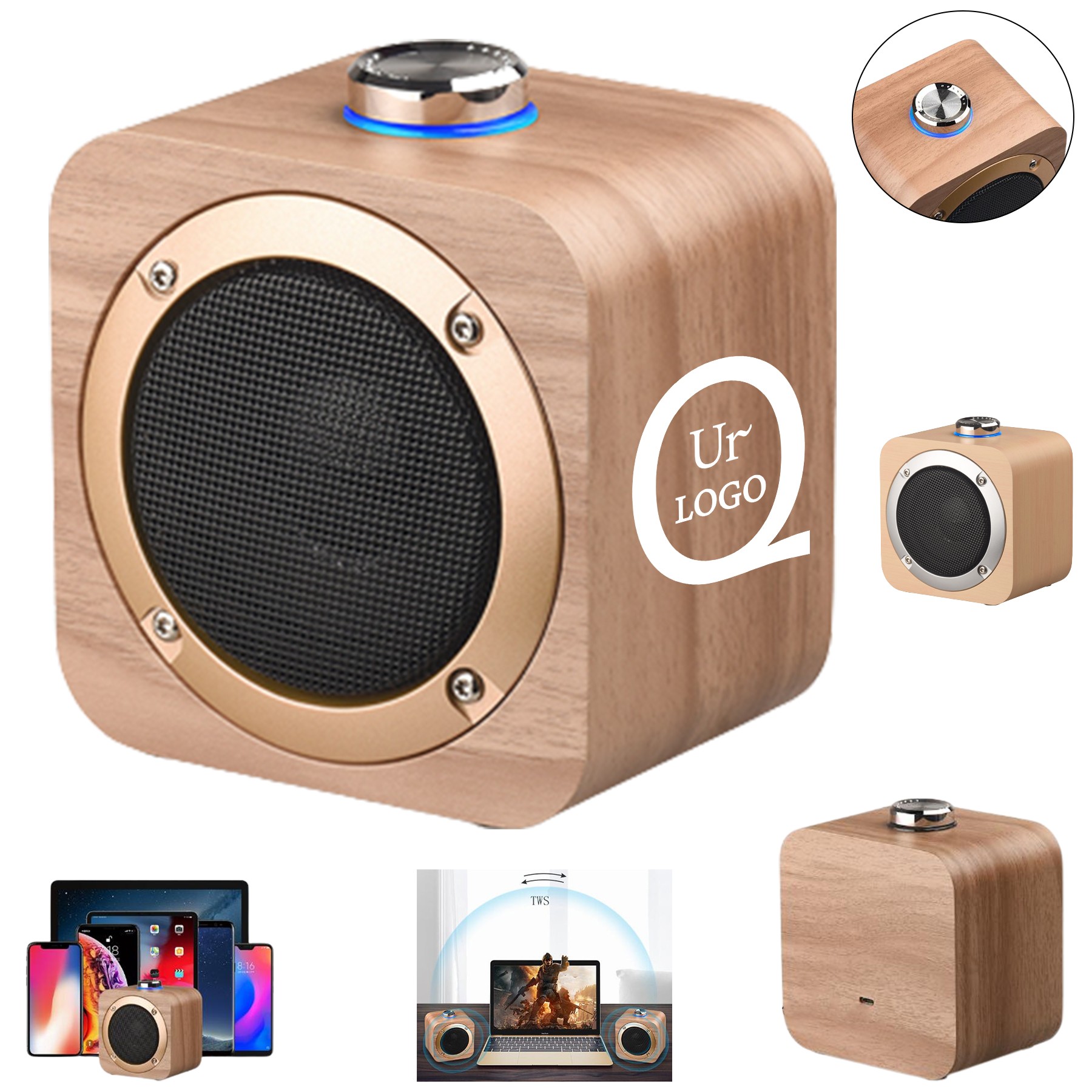 Wooden Wireless Speaker 1