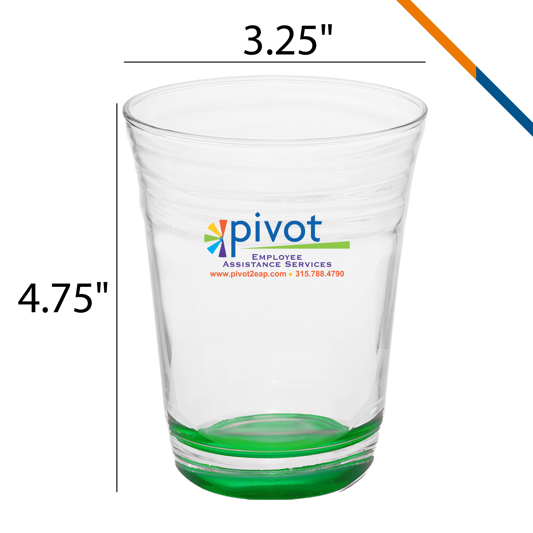 Dion Clear Glass Pint Cups -16 OZ. 5