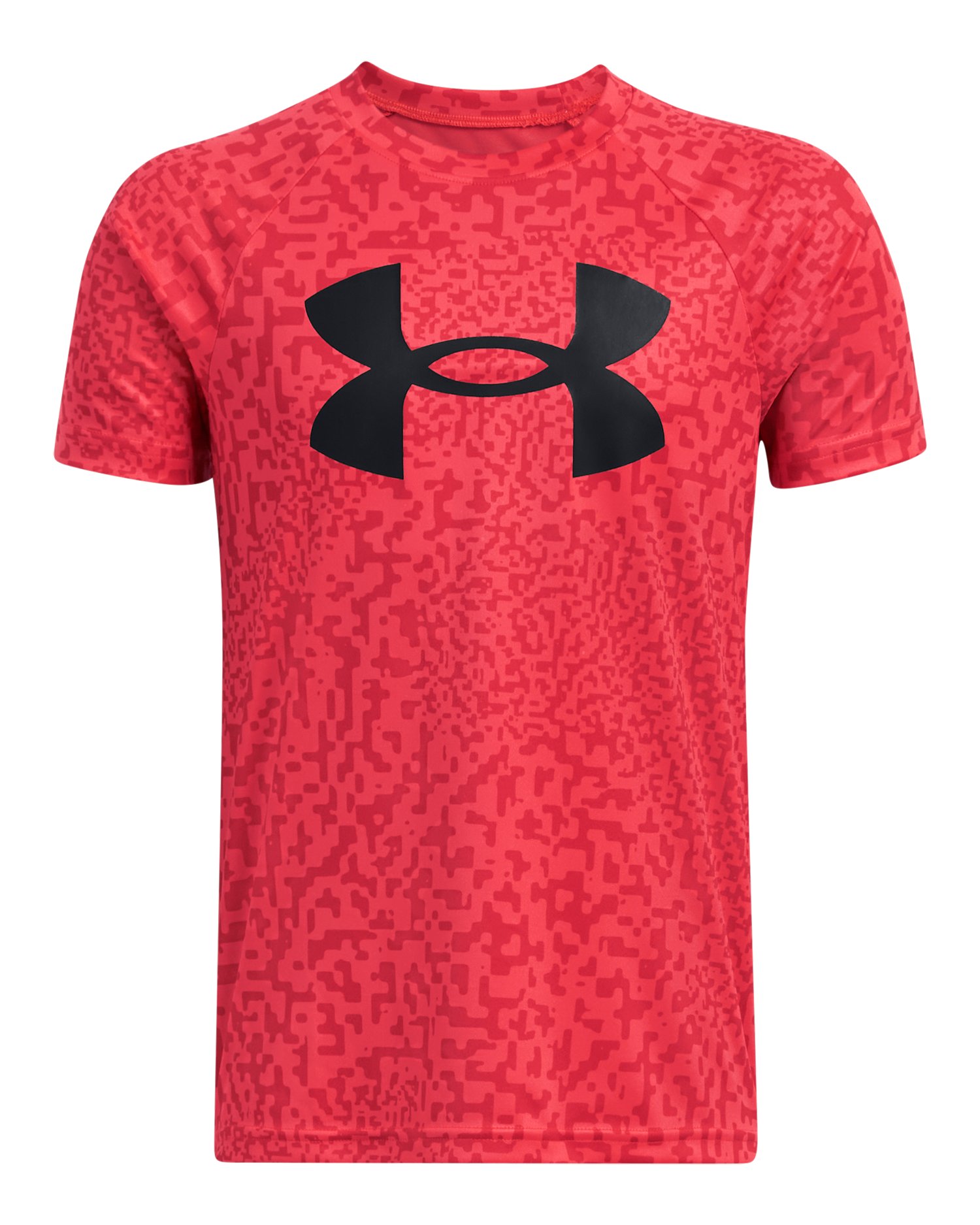 UA Tech Big Logo Printed Boys' Short Sleeve 45