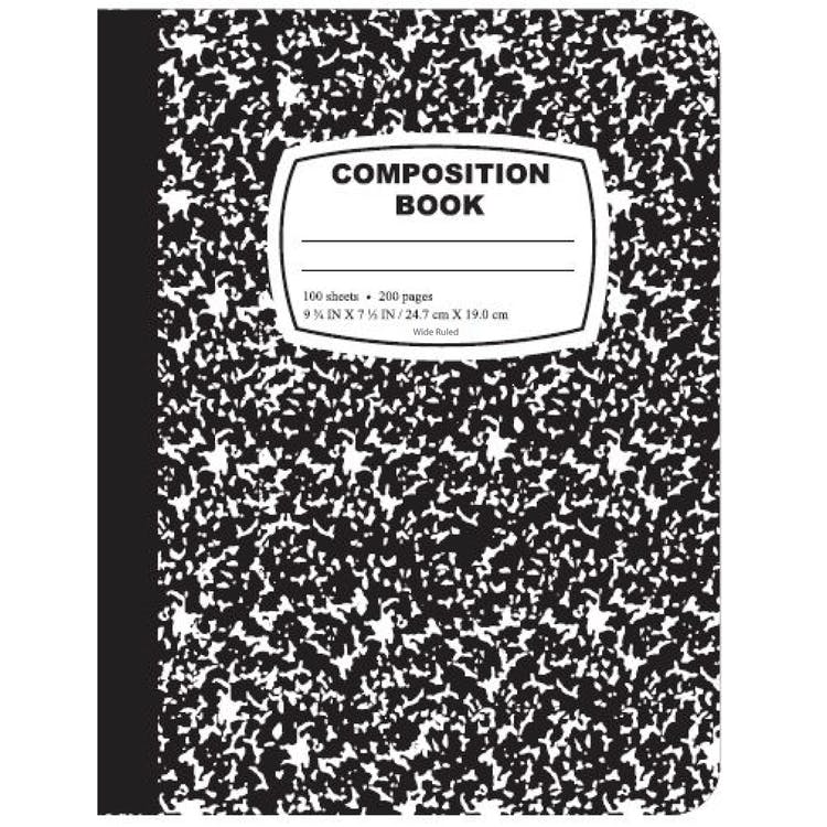 Composition Books - 100 Sheets Wide Ruled 1