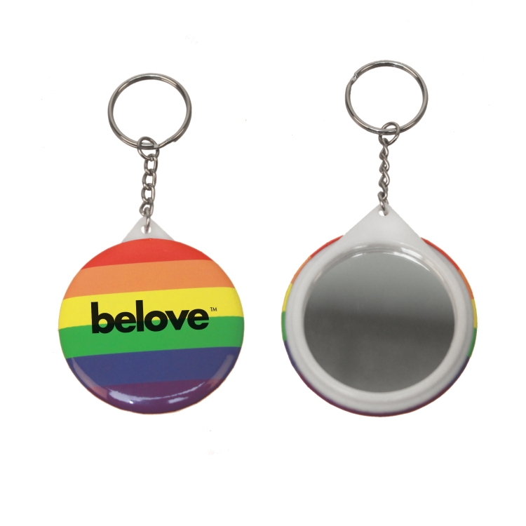 Rainbow Mirror Keychain 2