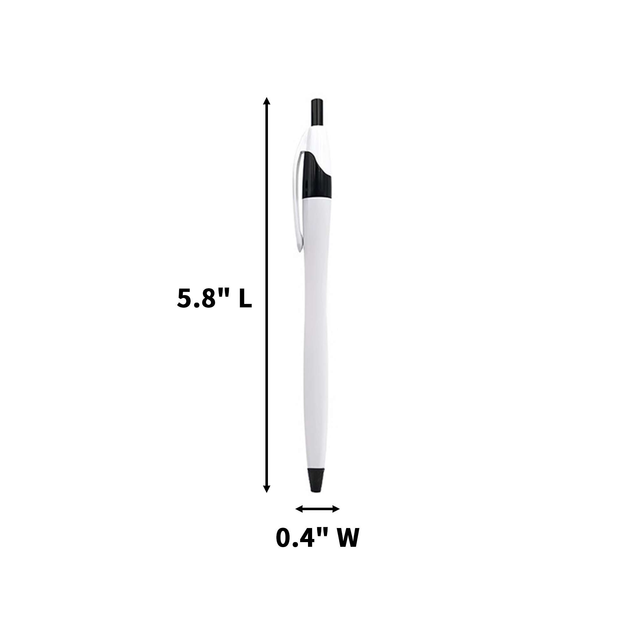 Push Action Plastic Ballpoint Pen 7