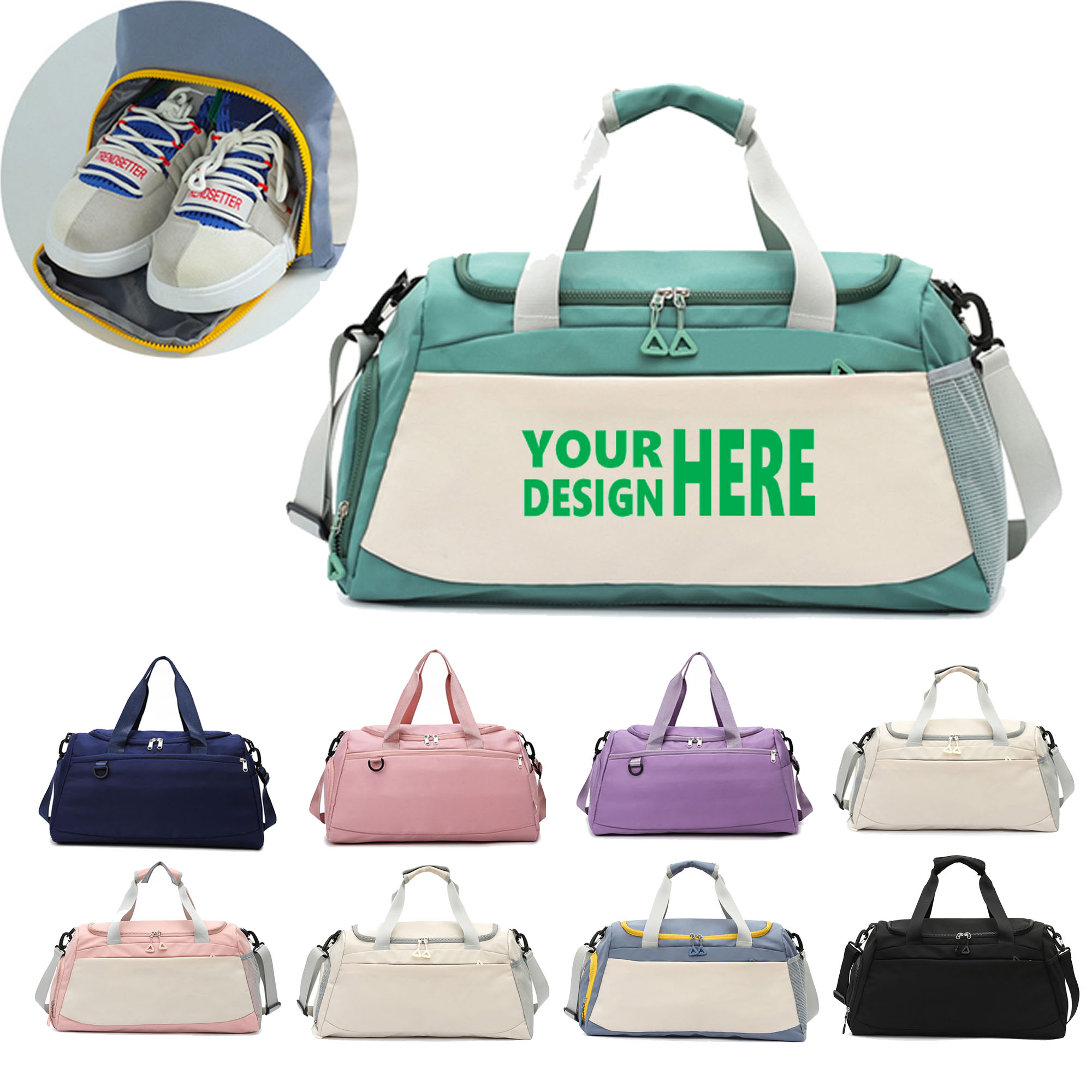 Waterproof Large Capacity Dry Wet Separation Sports Bags 4