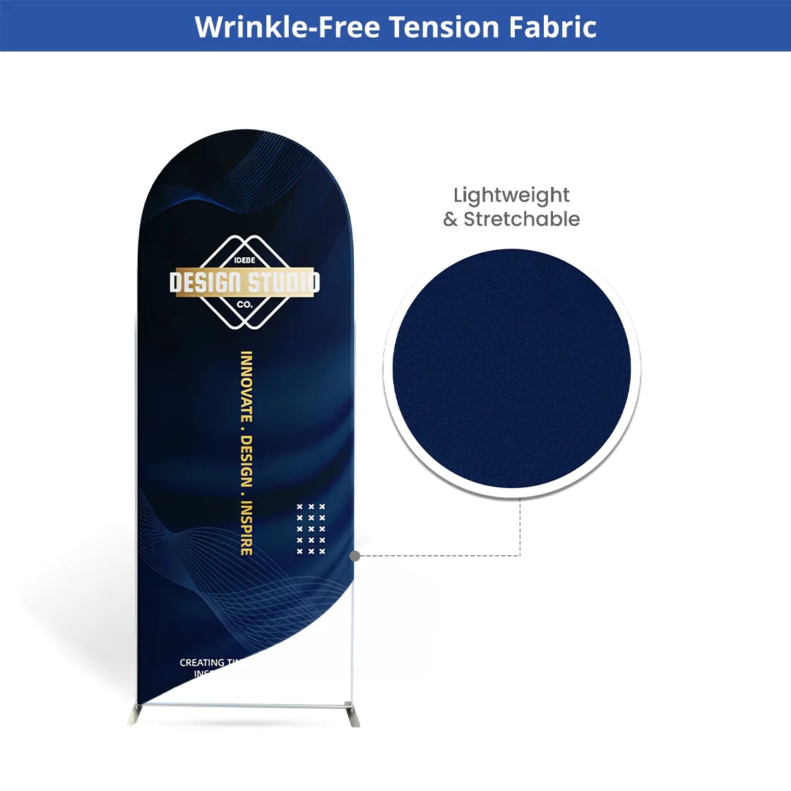20ft Magnetic Modular Fabric Displays - U Shape Curved 11