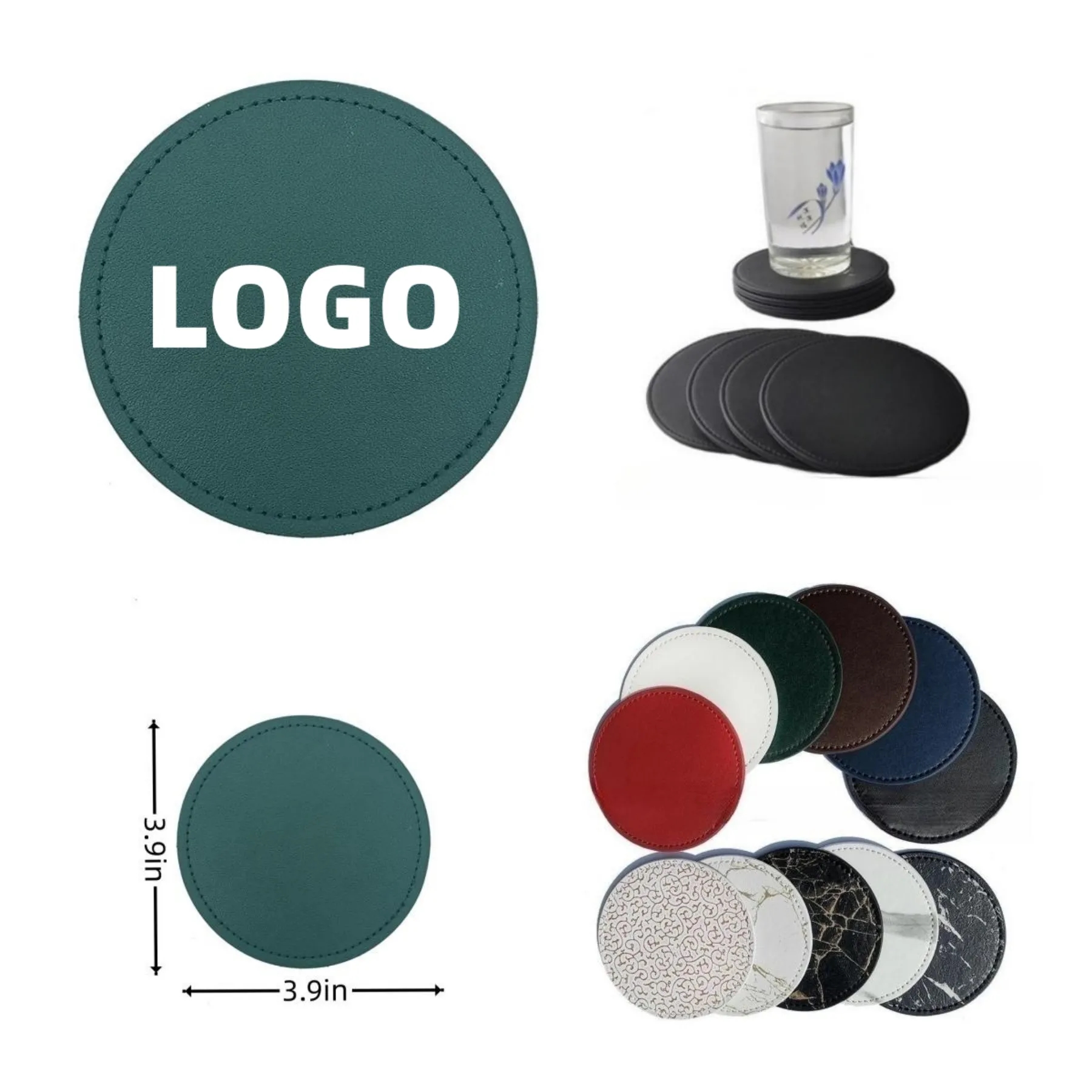 PU Leather Coasters 3