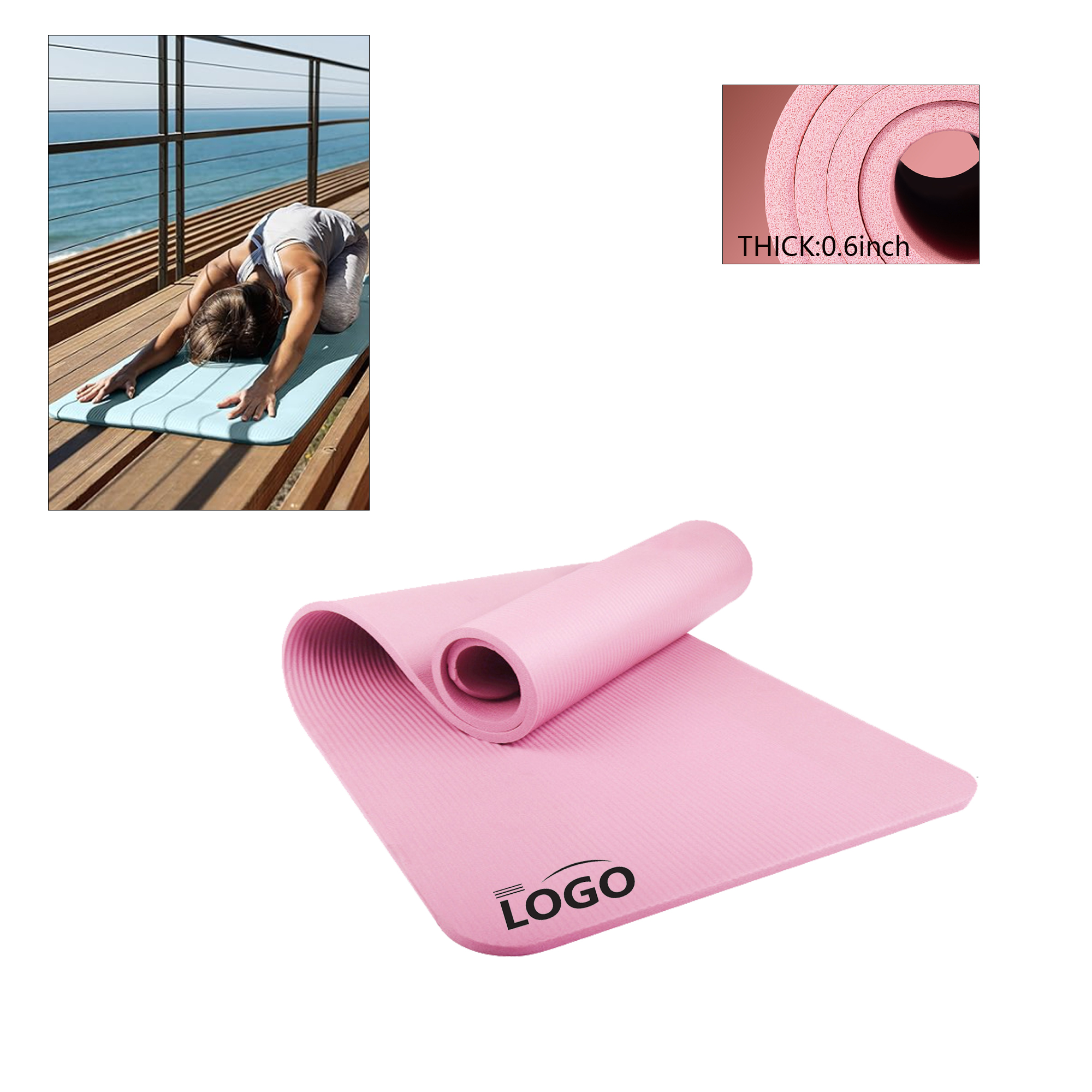 Custom Anti Slip Fitness Yoga Mat 2