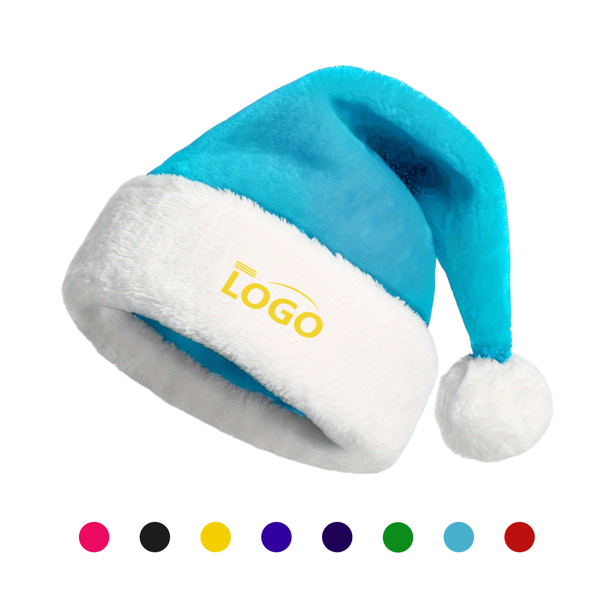 Plush Colorful Christmas Hat 2