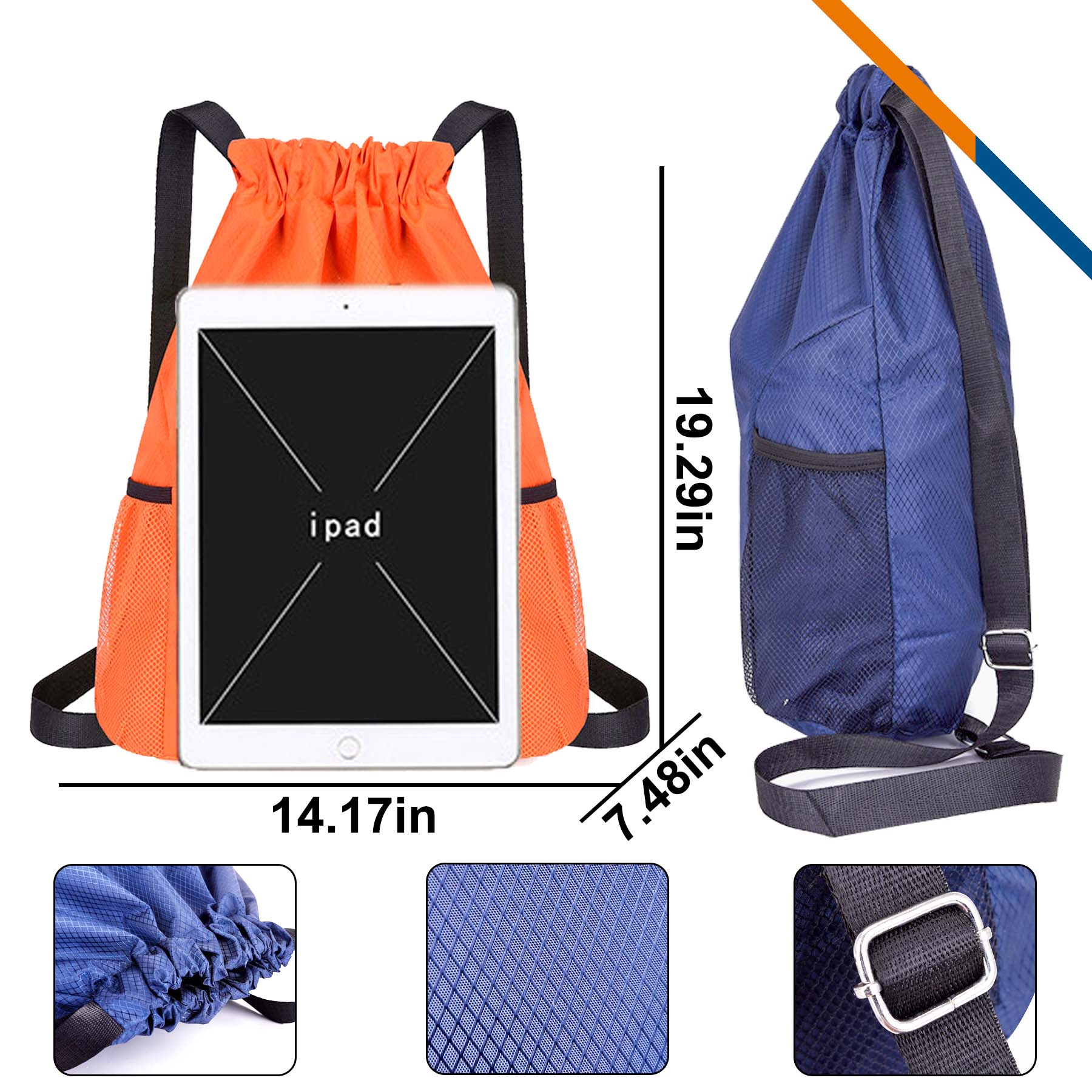 Elias Drawstring Backpack 3
