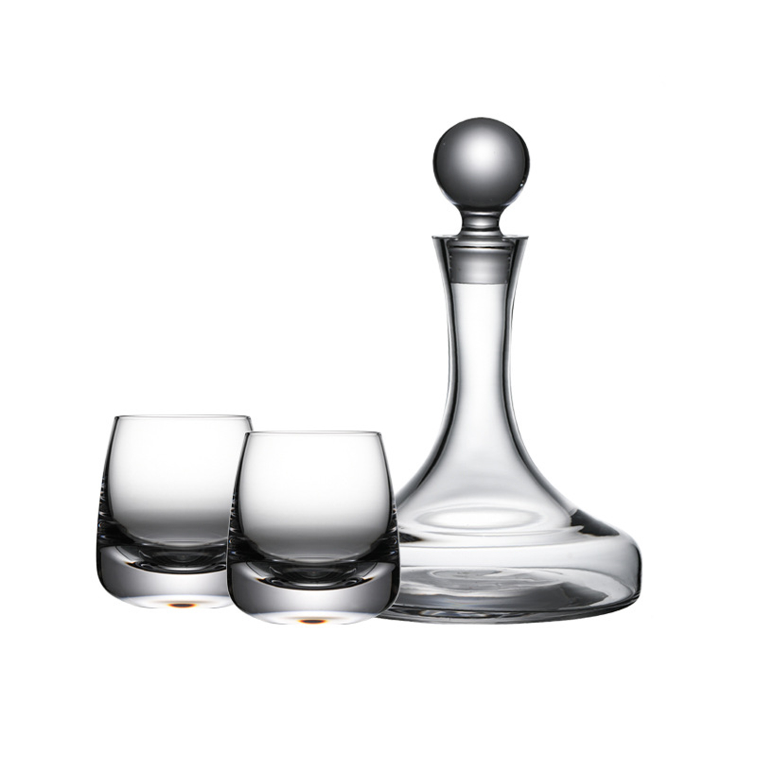37oz Crystal Whiskey Decanter Set w/ 2 Glasses 6