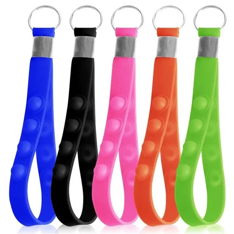 Push-Pull Bubble Fidget Toy Keychain 3
