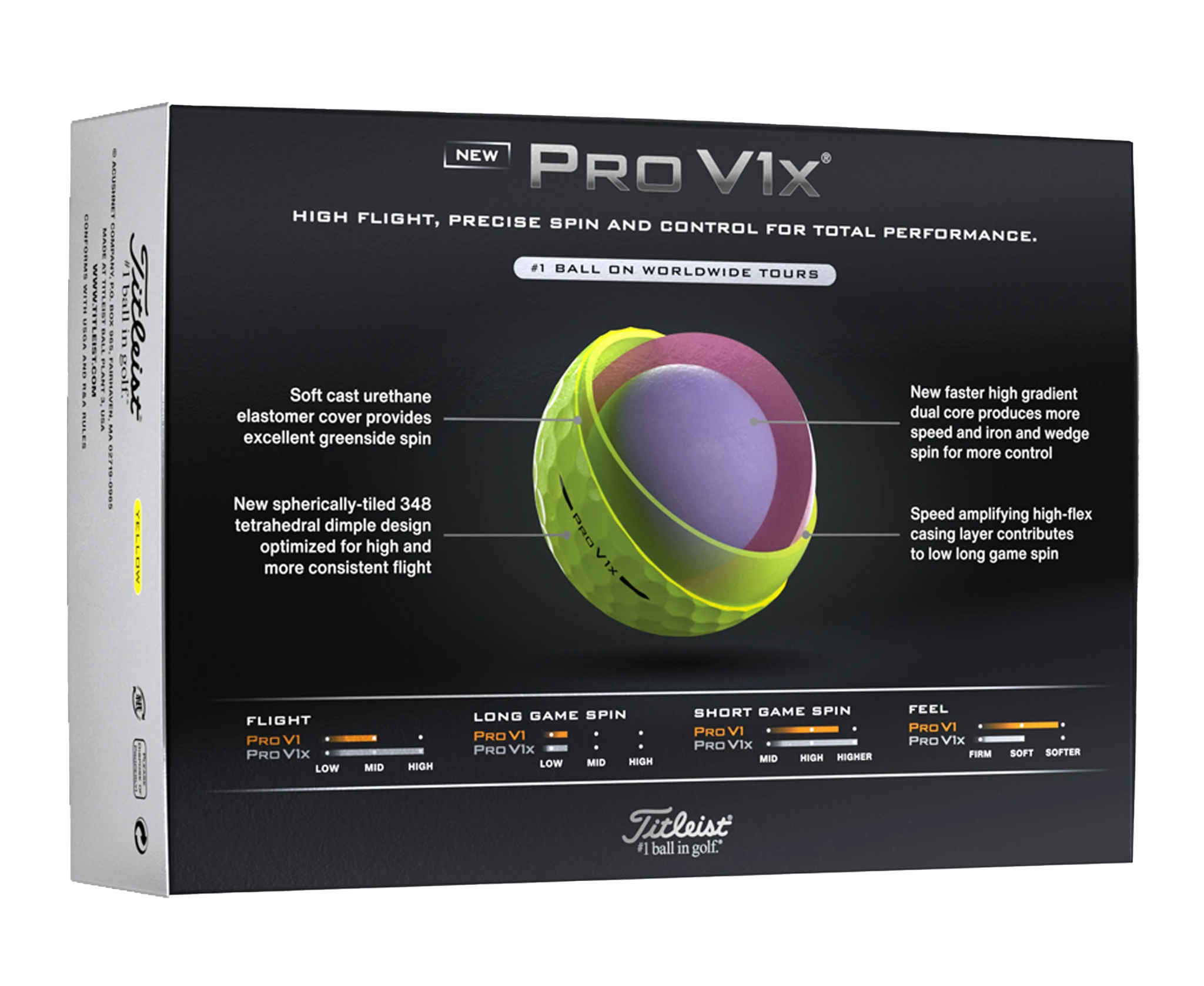 Titleist® Pro V1x® Golf Ball Std Serv 7