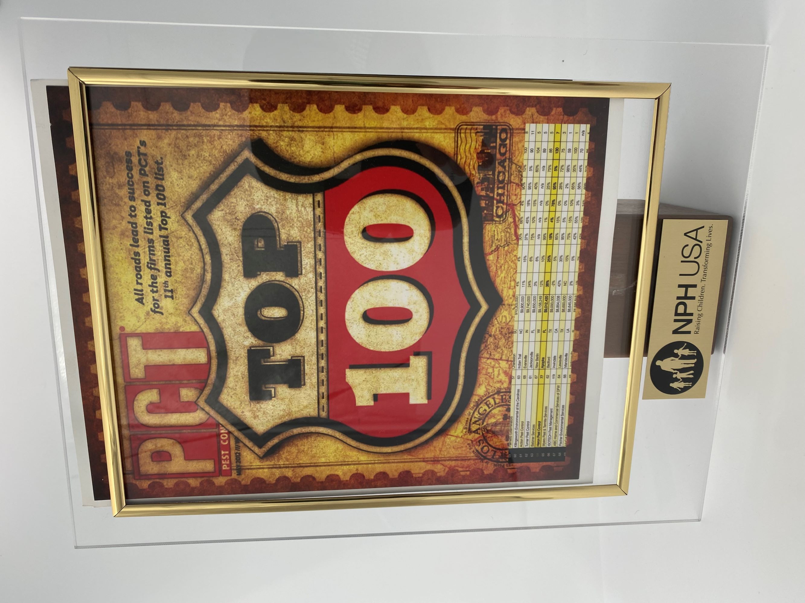 Slide In Certificate Holder with Logo-Acrylic 3