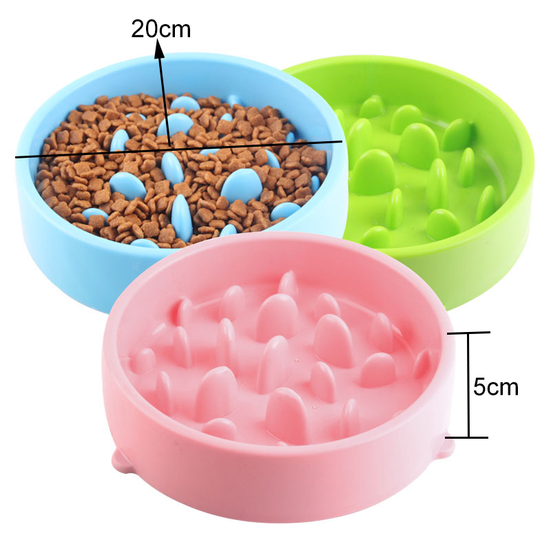 ABS Slow Feed Pet Dog Bowl 2
