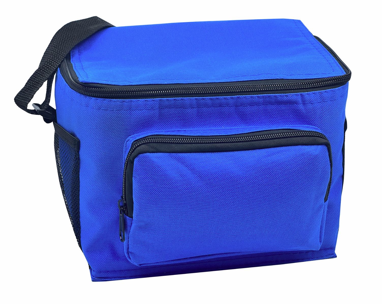 6 Pack Poly Cooler bag with Side Pockets 8
