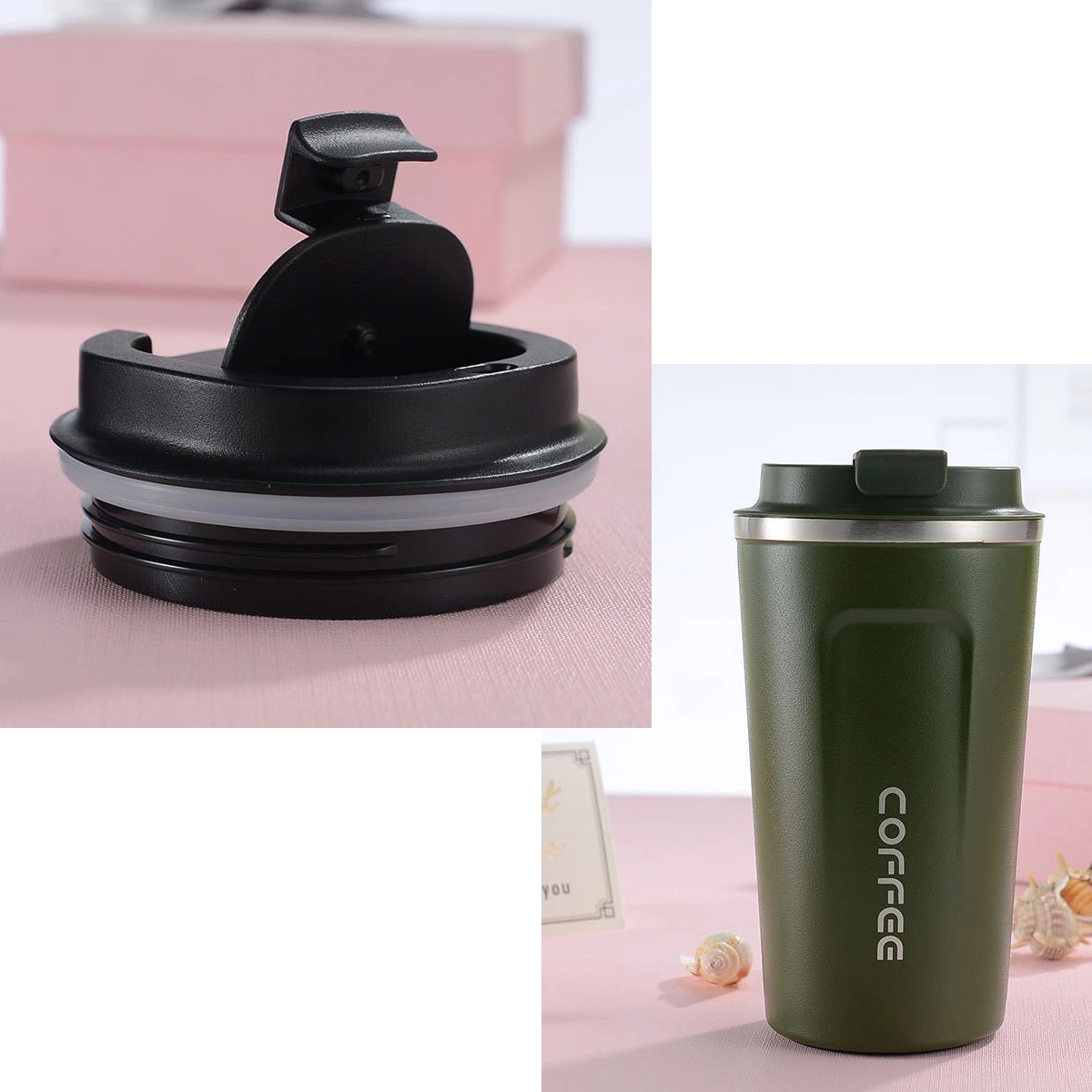 18oz Travel Insulated Coffee Mug Double Wall Cup 1