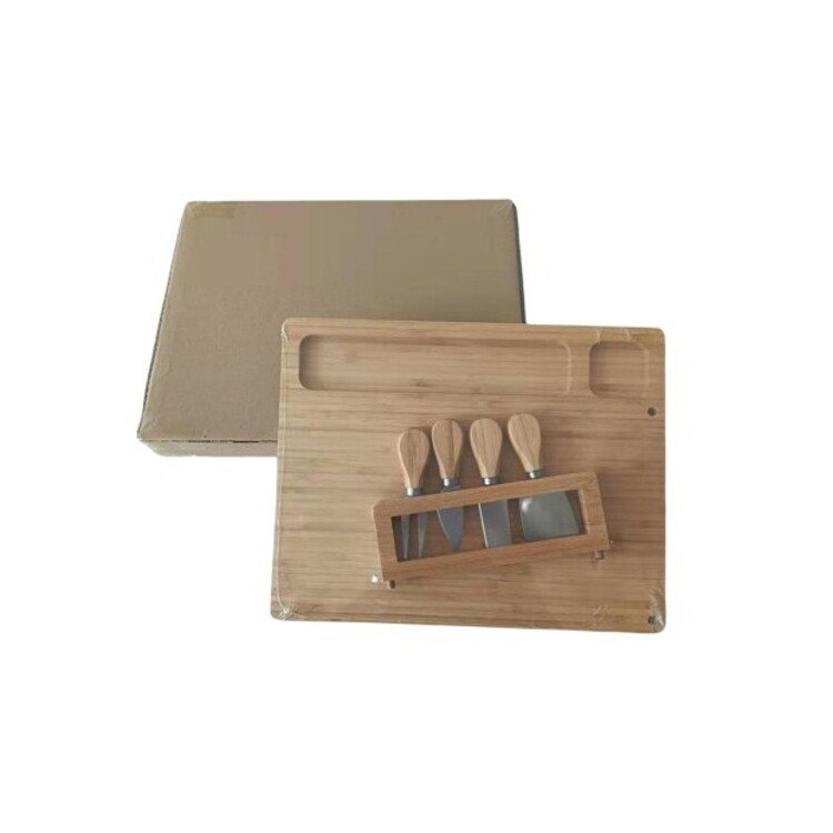Natural Bamboo Cutting Board Set 2