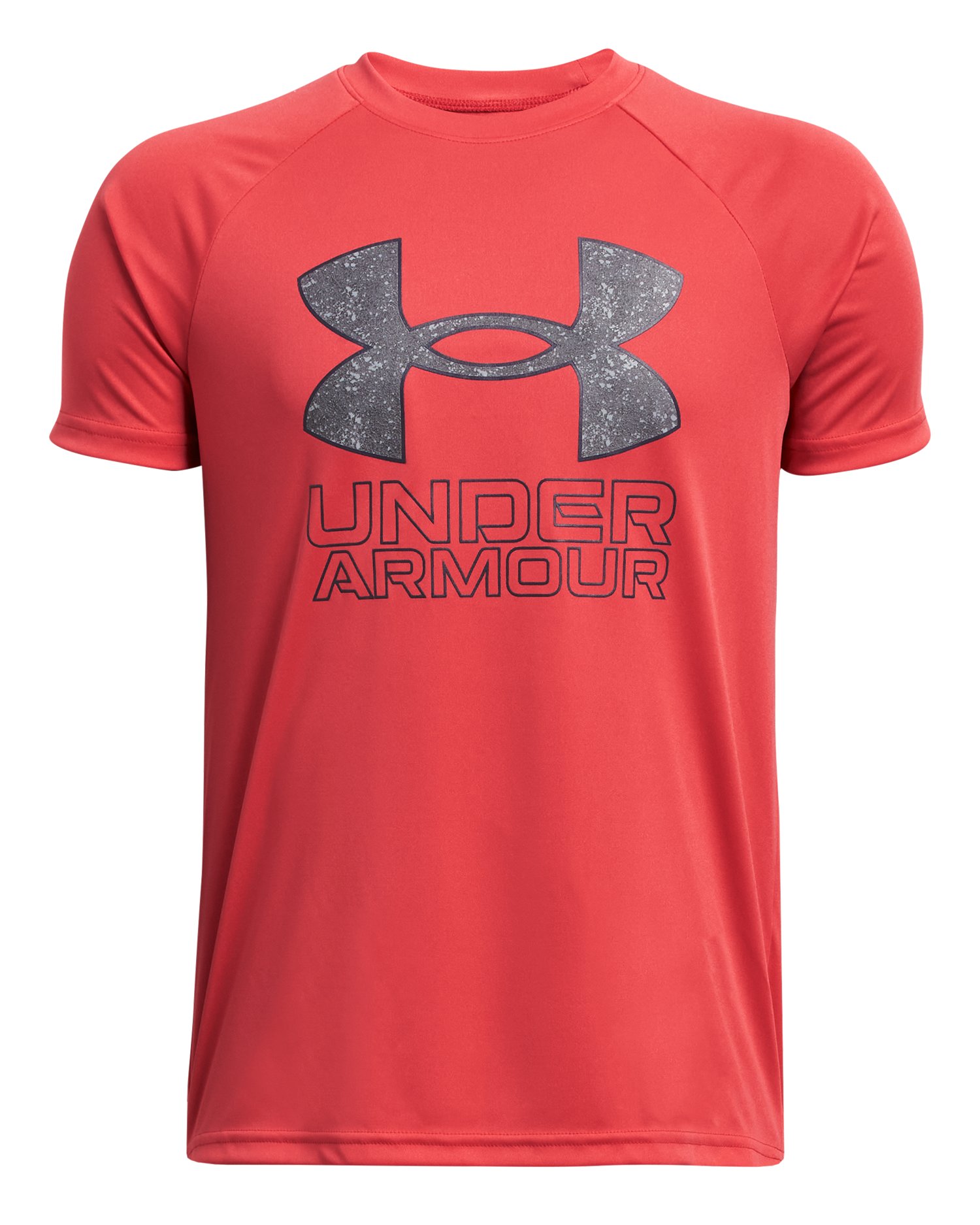 UA Tech Hybrid Print Fill Boys' Short Sleeve 41