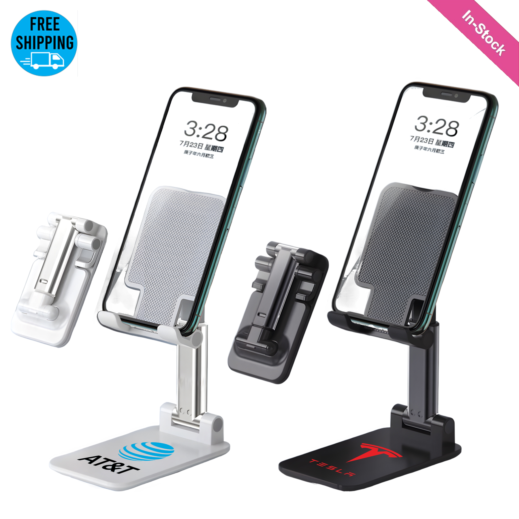 Folding Adjustable Cell Desktop Phone Stand Holder 4