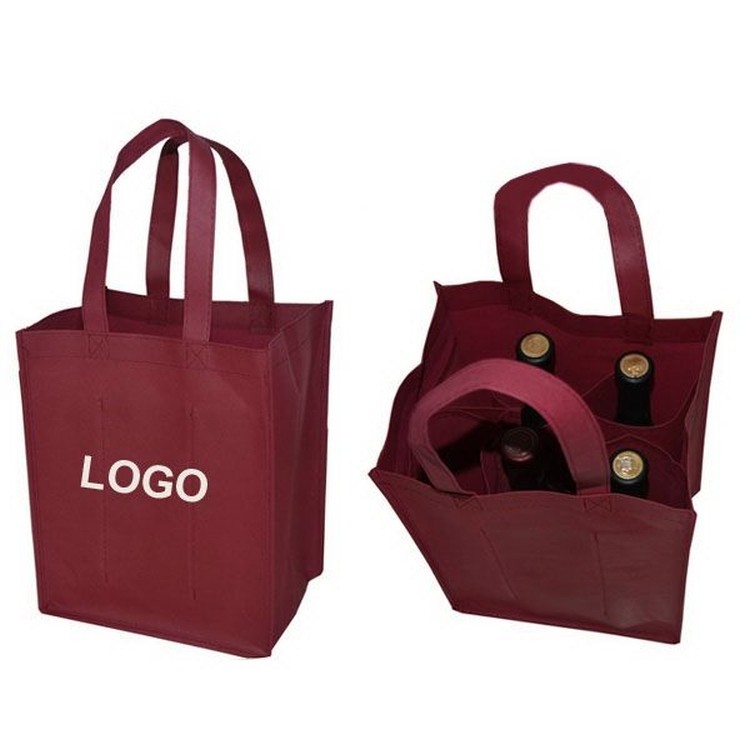 Reusable Wine Bottle Tote Bag for 6 Bottles 2